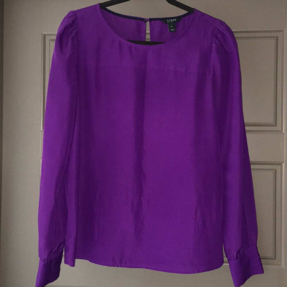 J.CREW Jewel-toned silky top